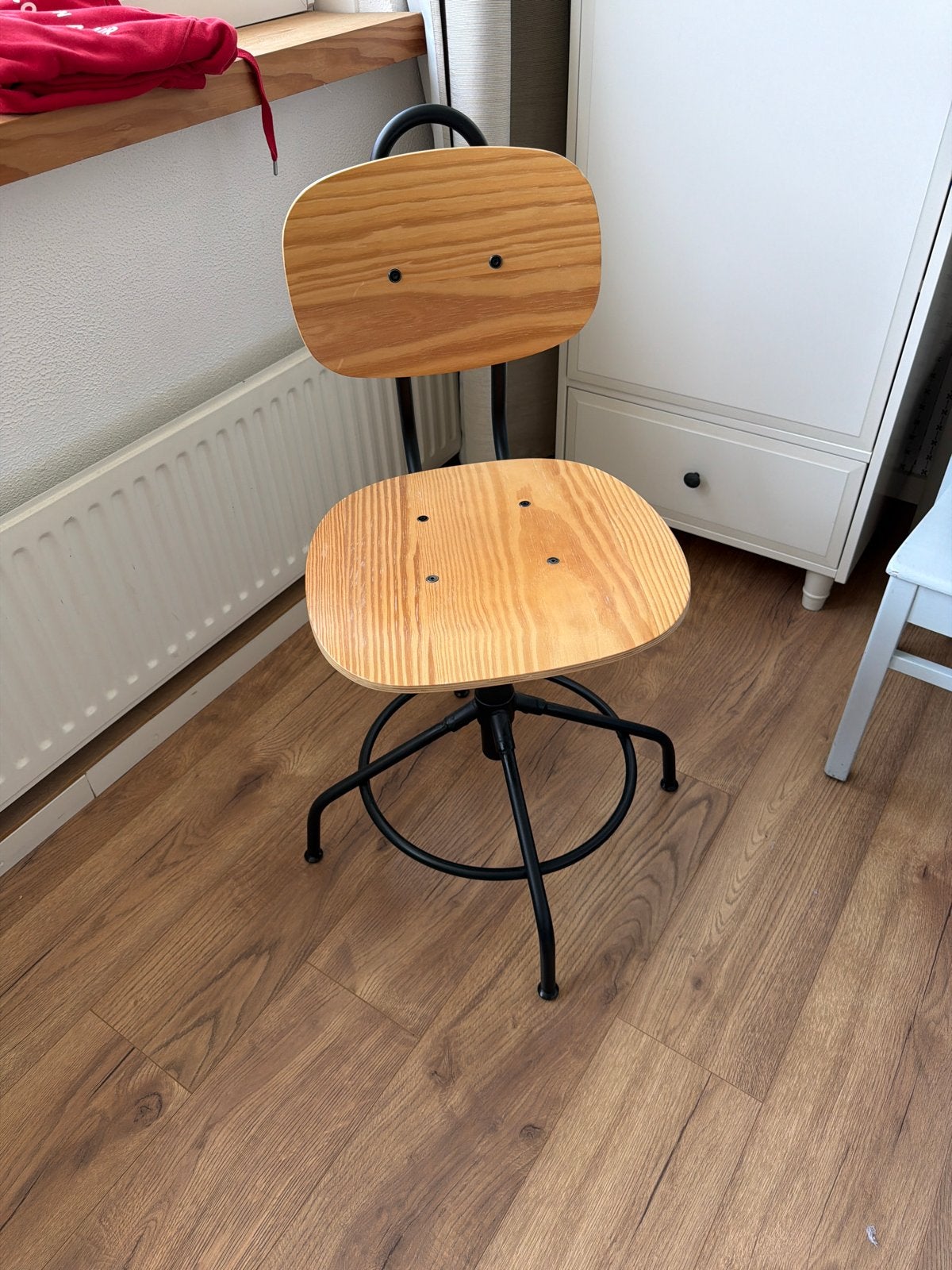 IKEA bureaustoel - Houten zitting en rugleuning, Huis en Inrichting, Ophalen, Gebruikt, Overige kleuren, Bureaustoel