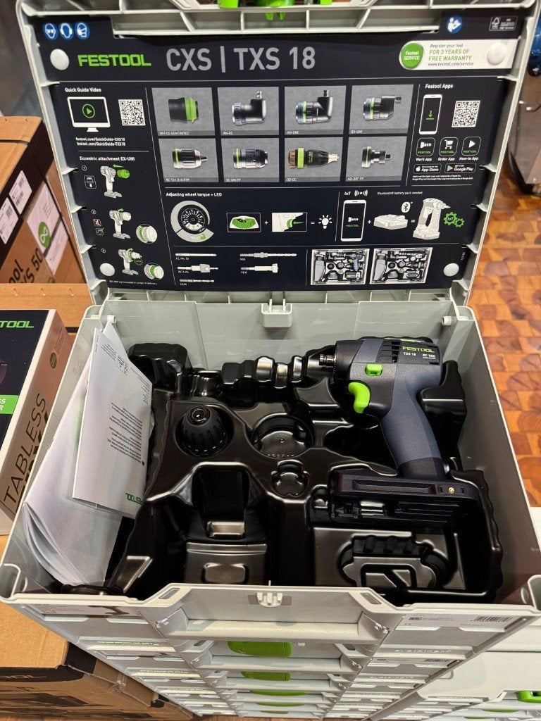 Festool TXS 18-Basic, Doe-het-zelf en Verbouw, Gereedschap | Boormachines, Nieuw, Boor- en Schroefmachine, Minder dan 400 watt