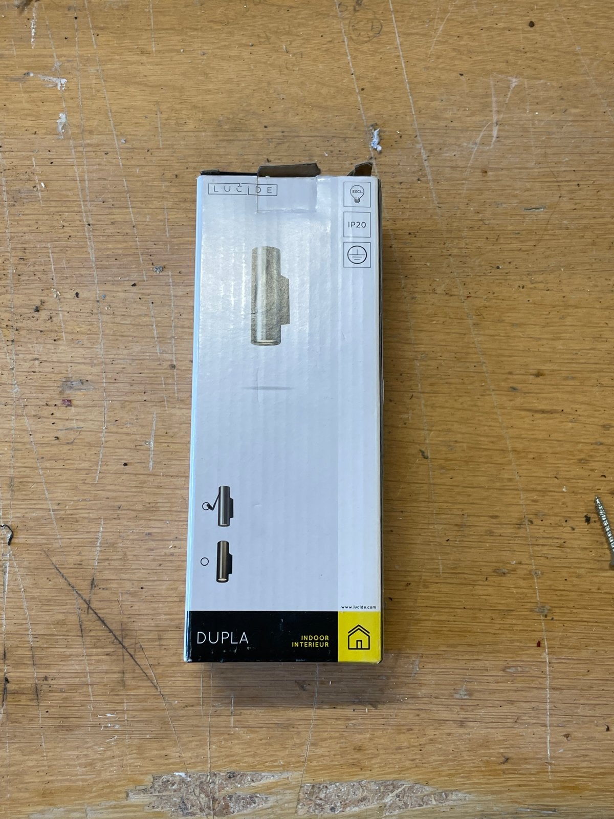 Lucide Dupla Wandlamp - Up/Downlighter - Indoor, Up-/downlighter, Indirect licht, Nieuw, Overige fittingen