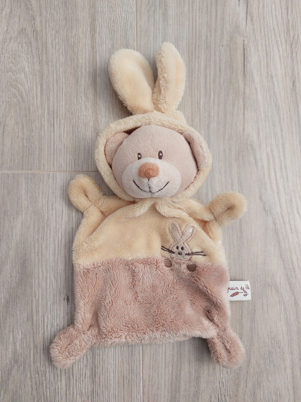 Knuffel knuffeldoekje grain de ble beer L1421, Kinderen en Baby's, Ophalen of Verzenden, Zo goed als nieuw
