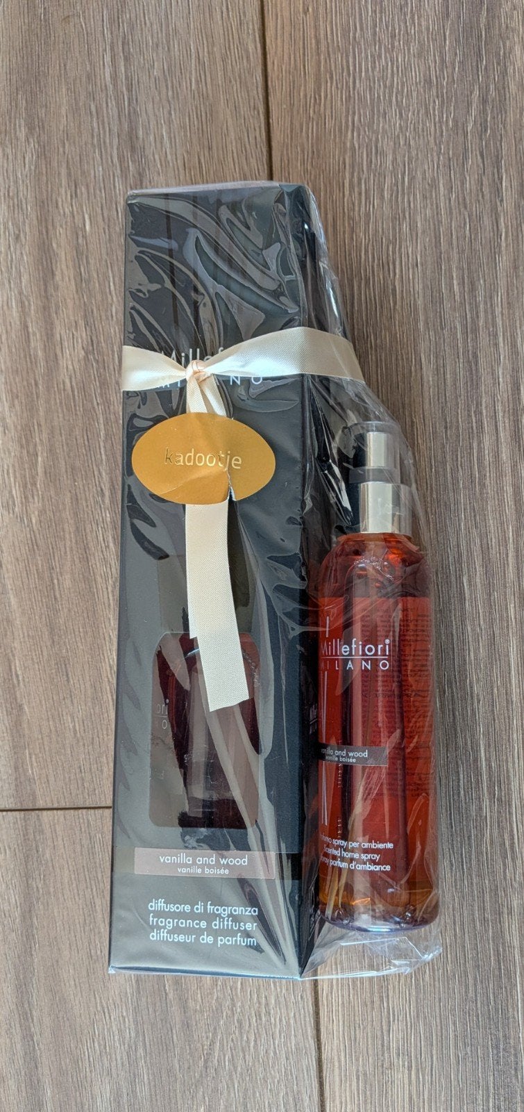 Millefiori Milano Geurstokjes & Huisparfum - Vanilla & Wood, Ophalen of Verzenden, Nieuw
