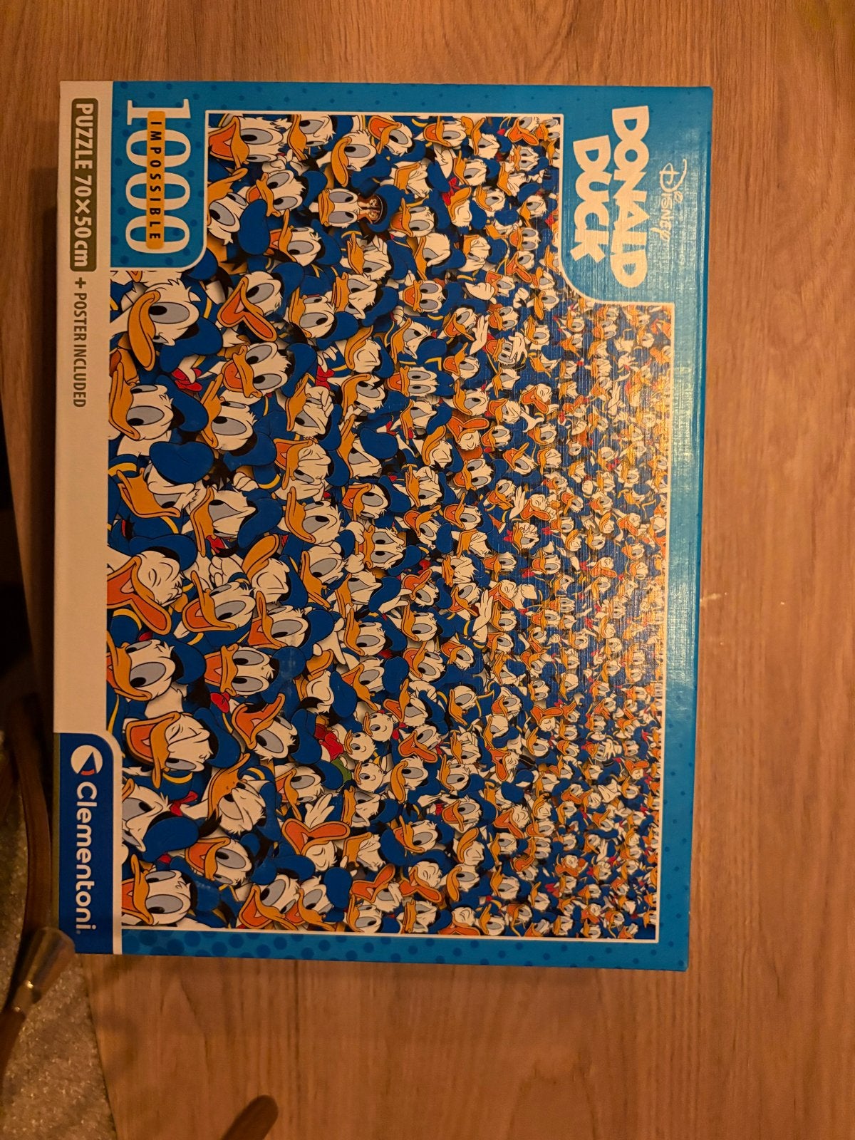 Donald Duck Impossible Puzzel 1000 stukjes, Ophalen of Verzenden, 500 t/m 1500 stukjes, Nieuw, Legpuzzel