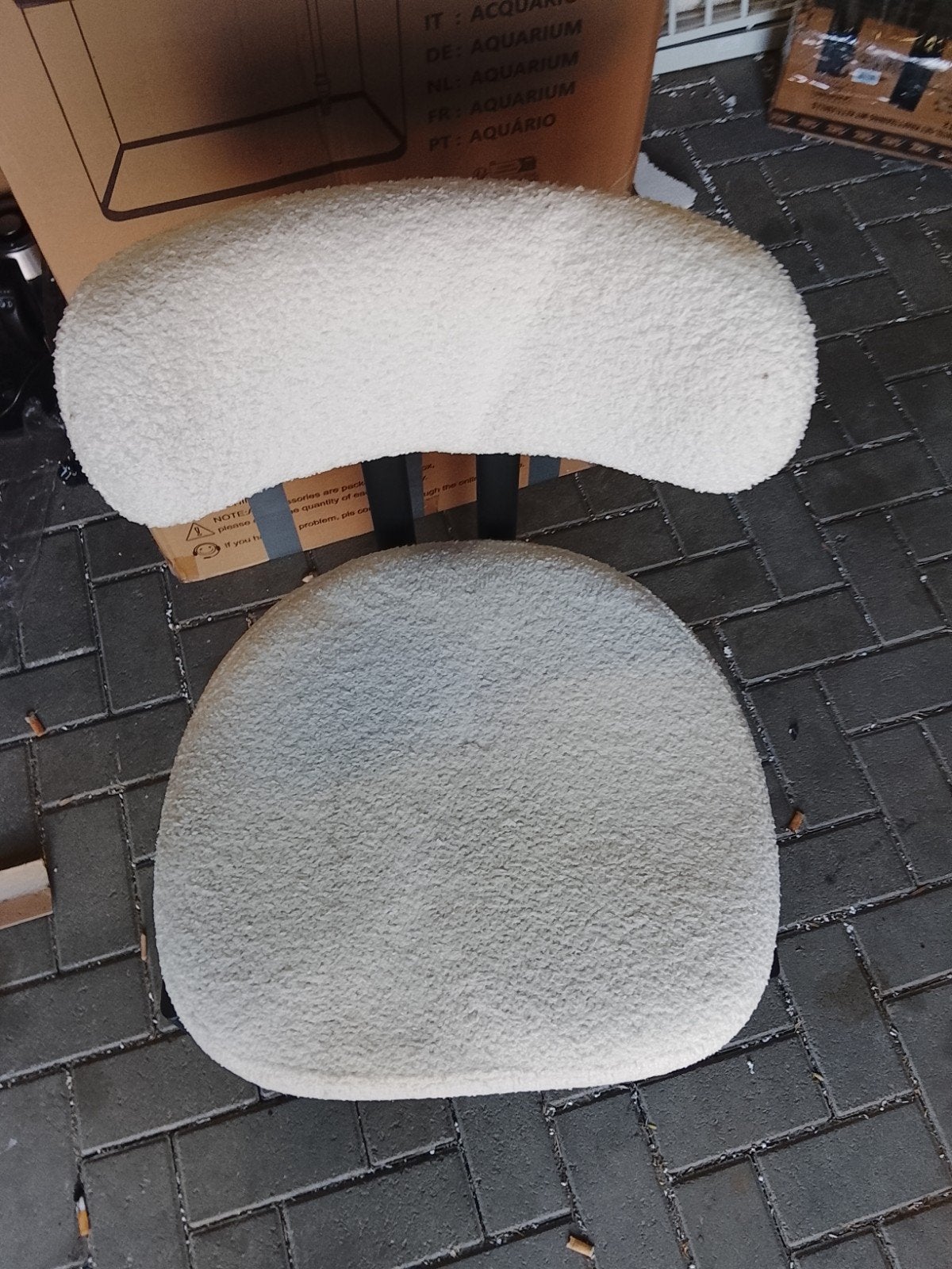 Schapenvacht stoeltje zgan 1 stuk, Huis en Inrichting, Stoelen, ., Ophalen of Verzenden, Zo goed als nieuw, Eén