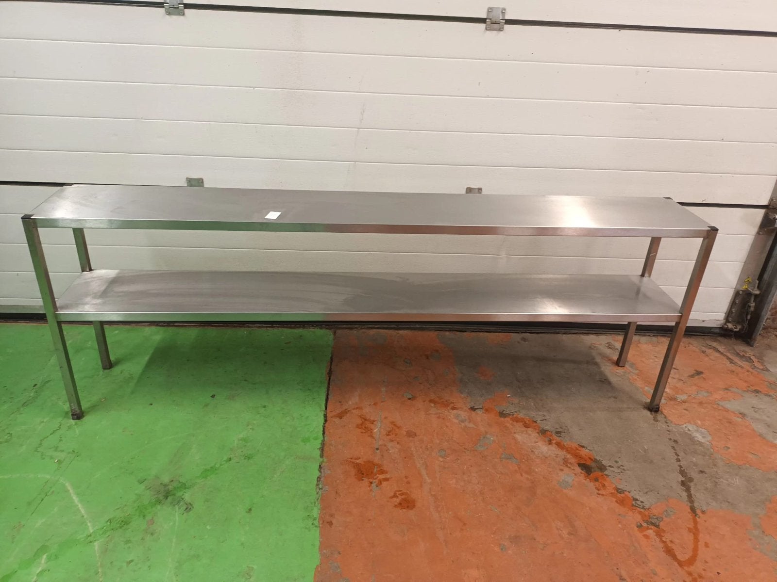 Rvs etagere brug 2 niveaus 3 afmeting horeca, Ophalen, Gebruikt