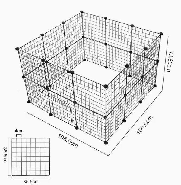 Modulaire Dierenren: De ideale oplossing voor kittens etc.., Ophalen of Verzenden, Zo goed als nieuw
