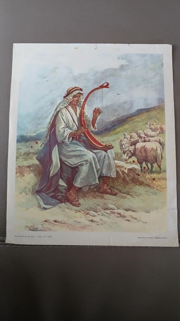 David met de harp - Shaw's Bijbelse platen, Ophalen of Verzenden, Geschiedenis