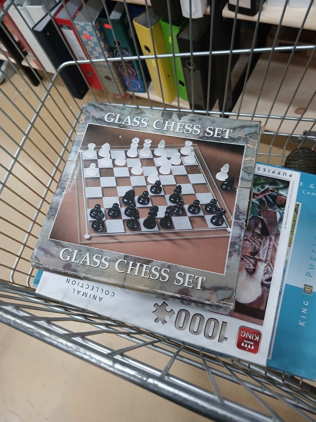 glazen schaakspel, Hobby en Vrije tijd, Gezelschapsspellen | Bordspellen, Ophalen of Verzenden, Nieuw