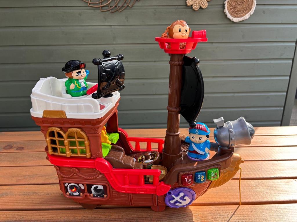 VTech Toet Toet Piratenschip met accessoires, Kinderen en Baby's, Speelgoed | Vtech, Ophalen, Zo goed als nieuw