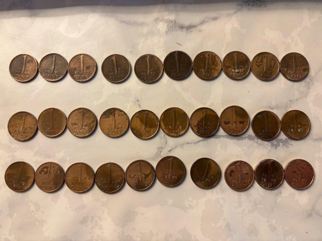 Munten, Postzegels en Munten, Ophalen of Verzenden, Koningin Juliana, 1 cent, Losse munt