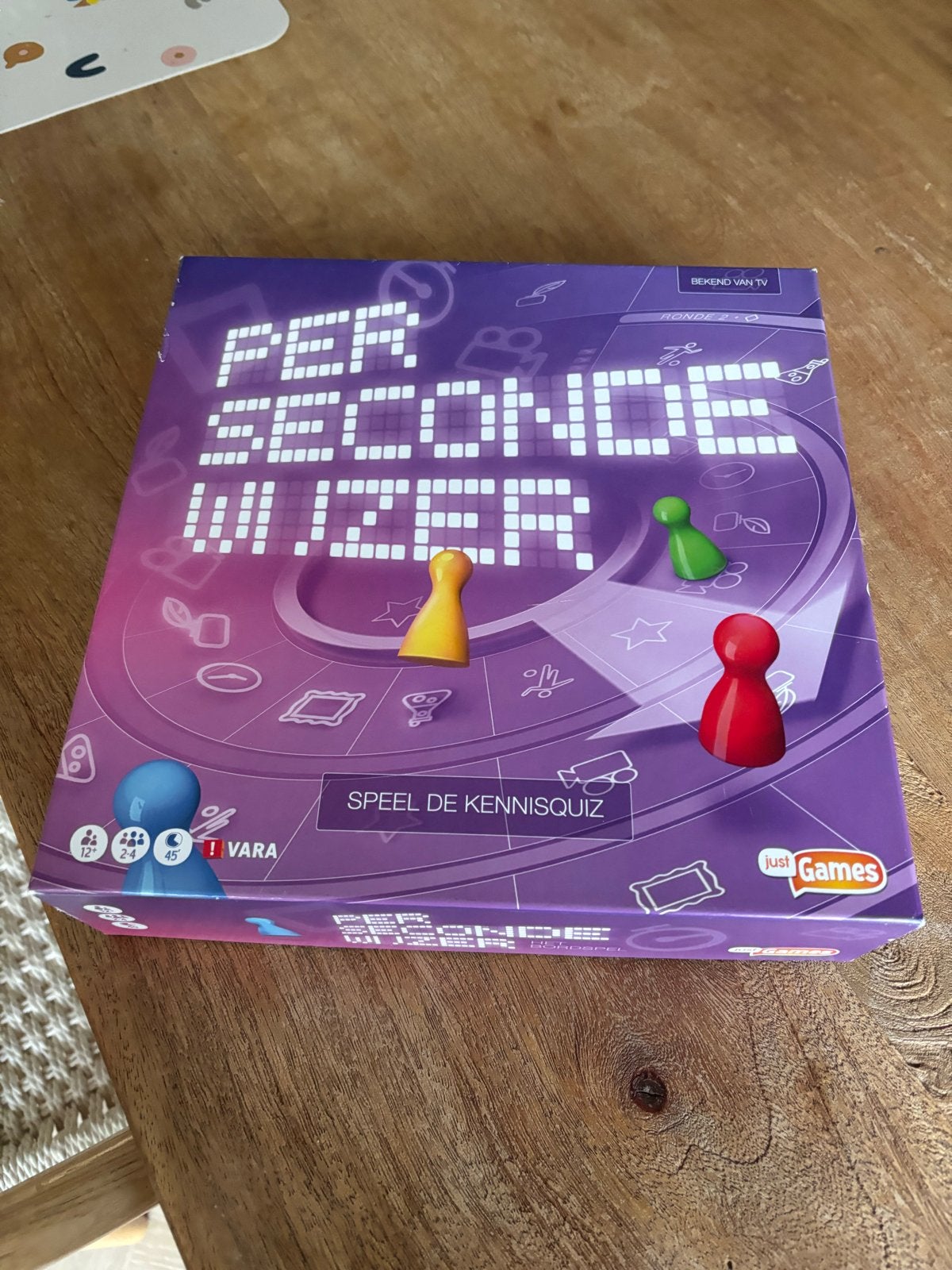 Per Seconde Wijzer - Het Kennisquiz Spel, Drie of vier spelers, Ophalen of Verzenden, Gebruikt