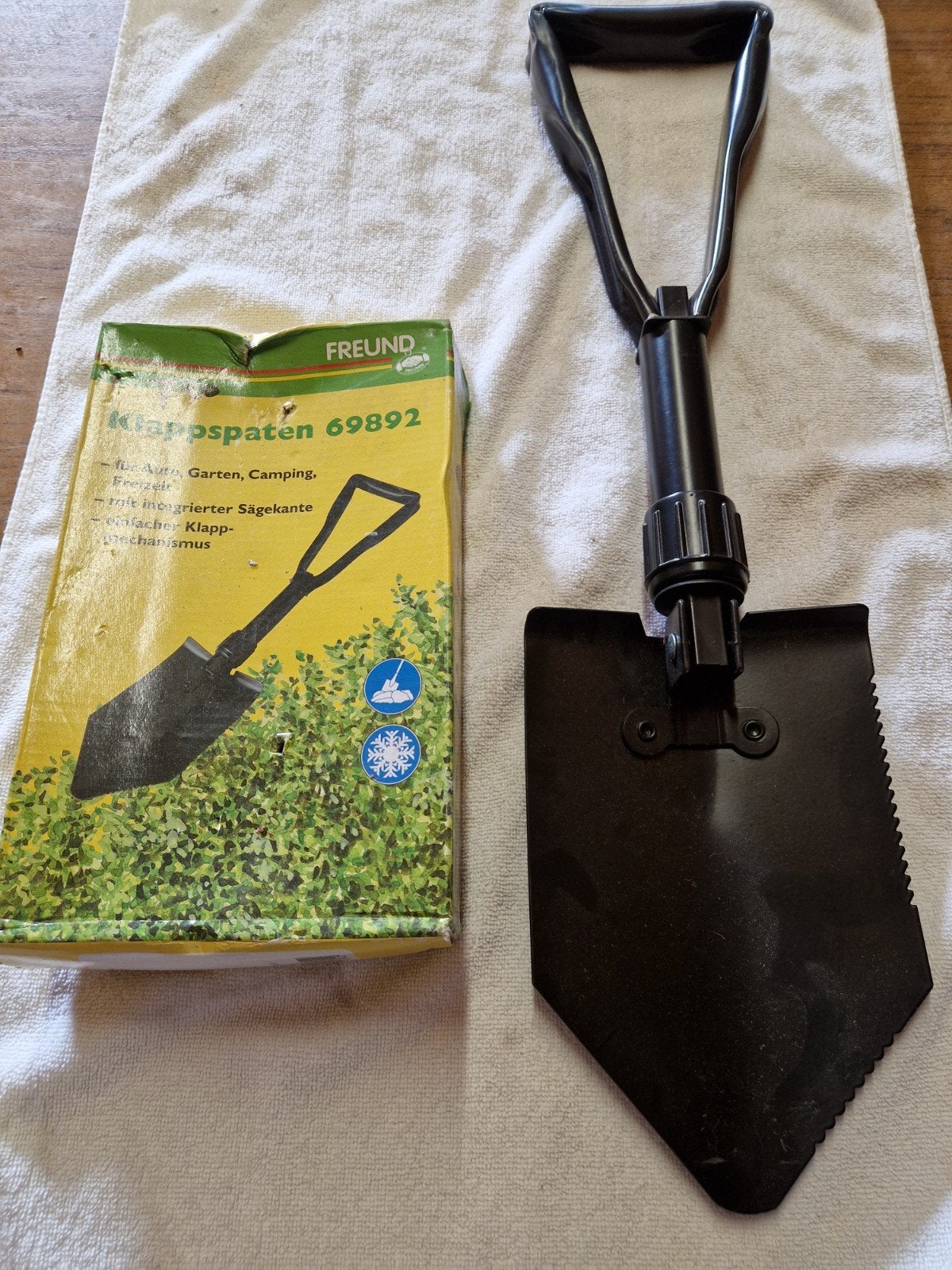 Freund Opvouwbare Spade - Ideaal voor Tuin, Auto, Campi, Tuin en Terras, Ophalen of Verzenden, Nieuw, Spade, Freund