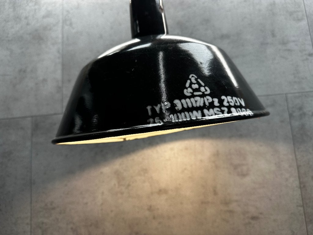 Zwart emaille hanglamp - 11007, Ophalen of Verzenden