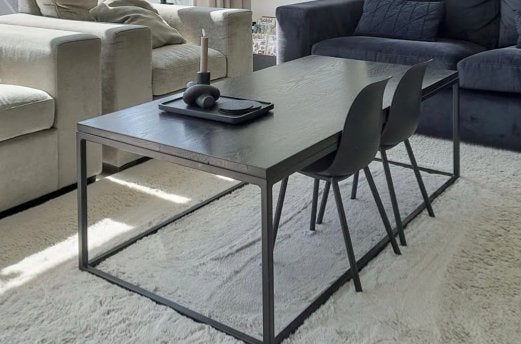 Eikenhouten salontafel, Ophalen, 50 – 75, Gebruikt, 100 tot 150 cm