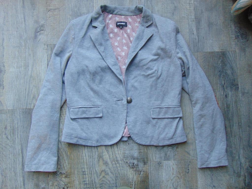 Promiss grijs blazer jasje maat 40 jas, Maat 38/40 (M), Promiss, Ophalen of Verzenden, Jasje
