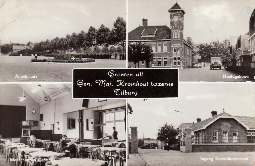 Tilburg   -   Kromhout kazerne  ,  1965             =0017=, Ophalen of Verzenden, 1960 tot 1980, Gelopen, Noord-Brabant