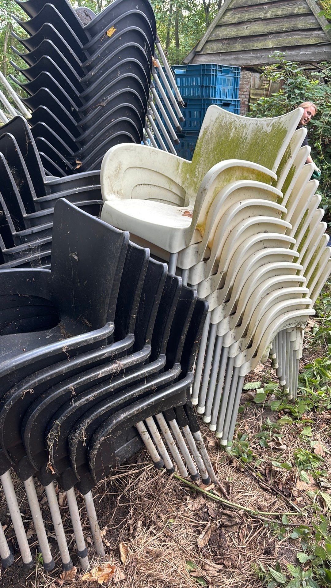 Stoelen siesta garden furniture, Ophalen, Steen of Klei, Zwart, Zo goed als nieuw