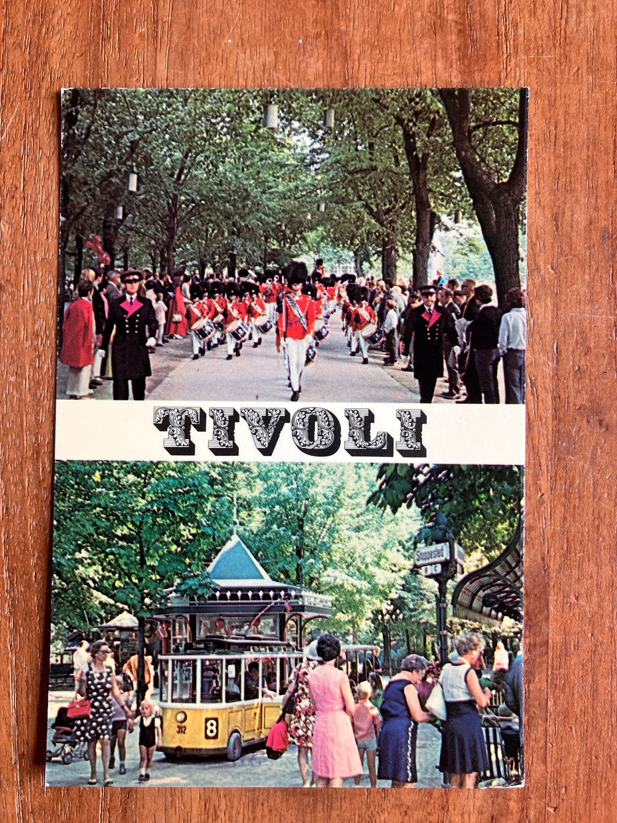 Tivoli Kopenhagen - Denemarken met drumband, Ophalen of Verzenden, 1960 tot 1980, Ongelopen, Overig Europa
