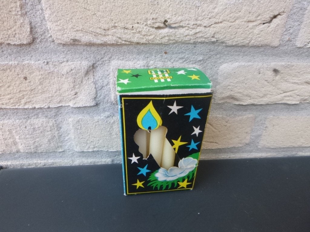 doosje met oude kaarsjes, Diversen, Kerst, Ophalen of Verzenden, Gebruikt