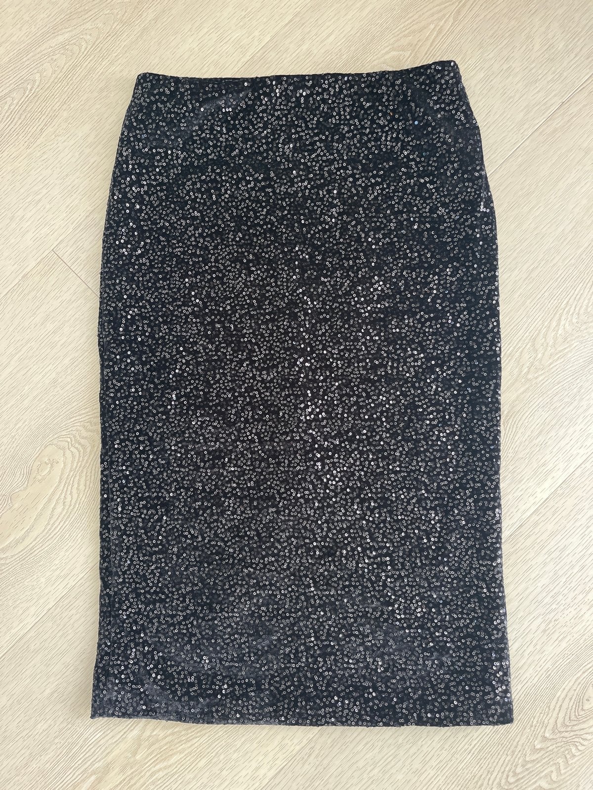 By Bar fluwelen glitter rok - Maat L (valt klein), Kleding | Dames, Zwart, Maat 42/44 (L), Ophalen of Verzenden, Knielengte