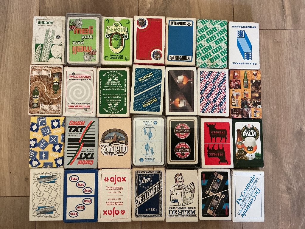 Speelkaarten met reclame, Verzamelen, Ophalen of Verzenden, Gebruikt, Speelkaart(en)
