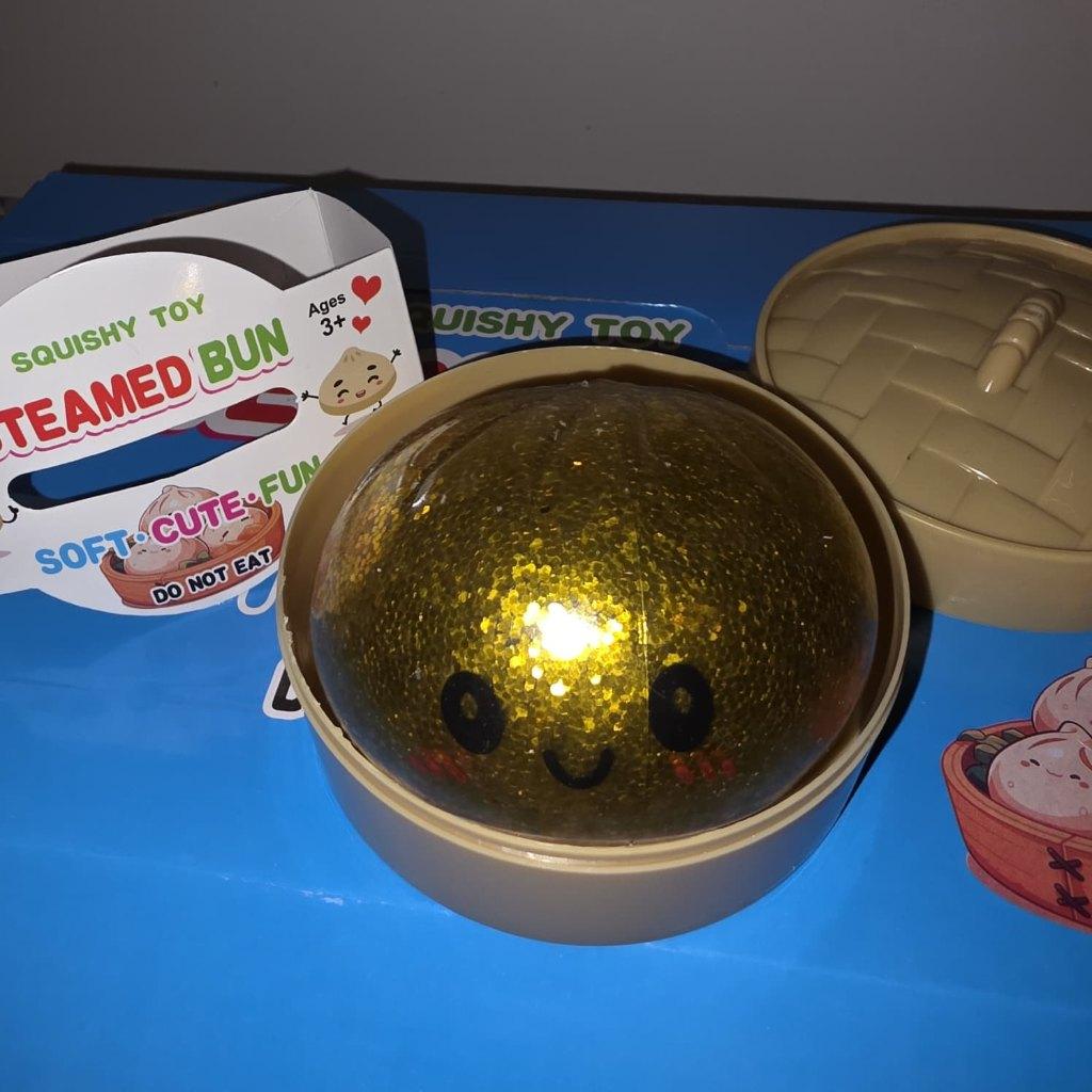 Dumpling Squishy - Steamed Bun Soft Glitter - Fidget Toy, Ophalen of Verzenden, Nieuw