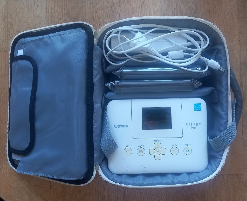 Canon SELPHI fotoprinter CP800 compleet met tas NIEUW !!, Ophalen of Verzenden, Nieuw, Fotoprinter, Canon