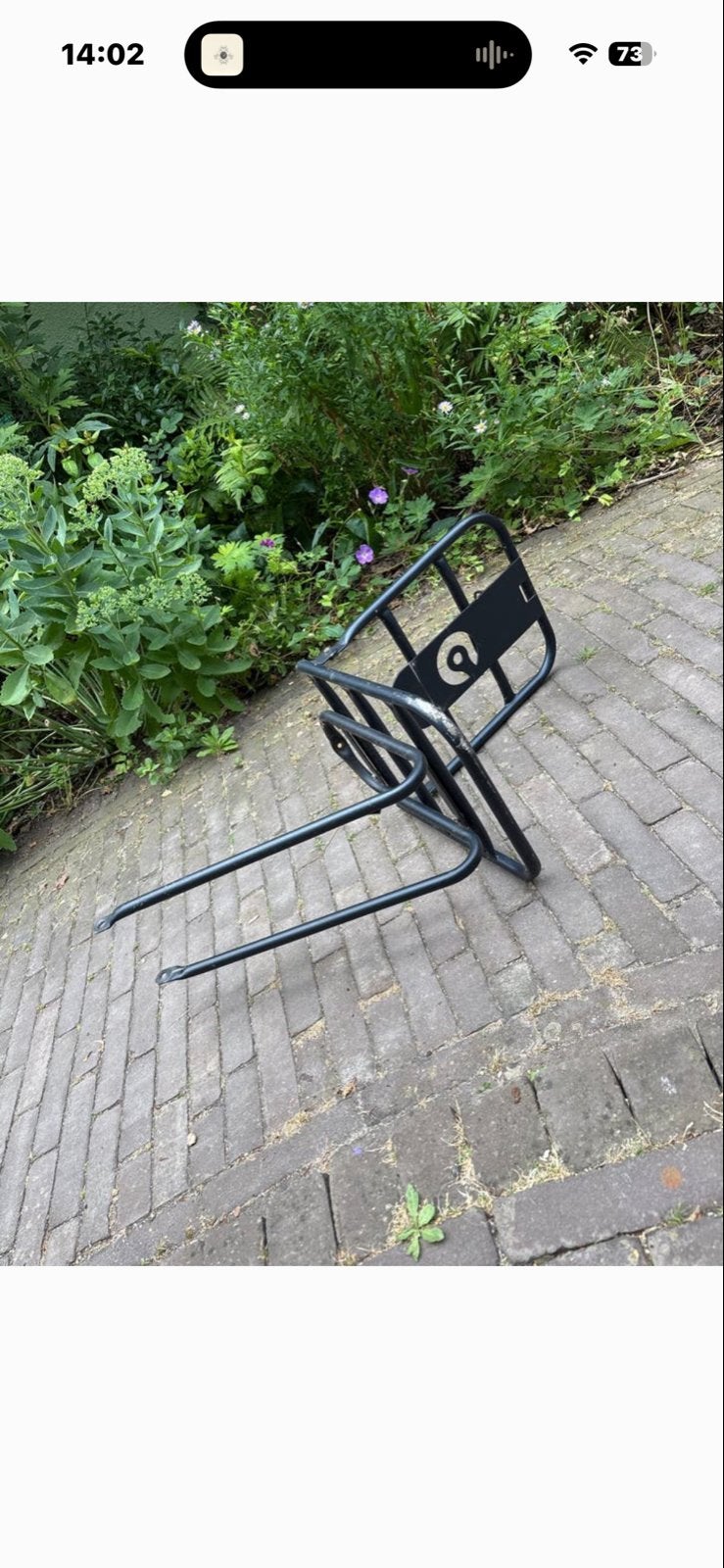 Cortina Stevige donkerblauwe fiets voordrager, Ophalen, Gebruikt