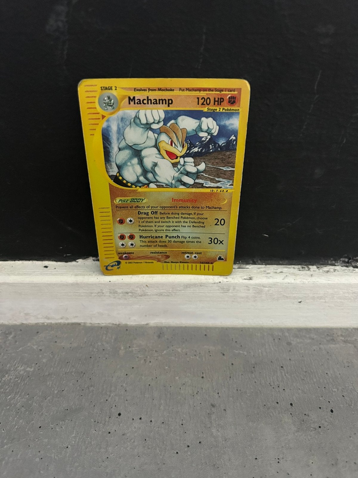 Machamp Reverse holo 16/144 pokemon kaart, Ophalen of Verzenden, Gebruikt, Losse kaart, Foil