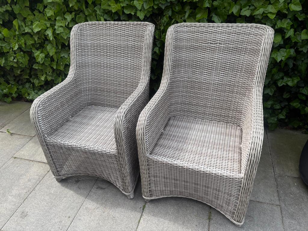 Tierra outdoor stoelen 2 stuks, Ophalen of Verzenden, Gebruikt, Kunststof