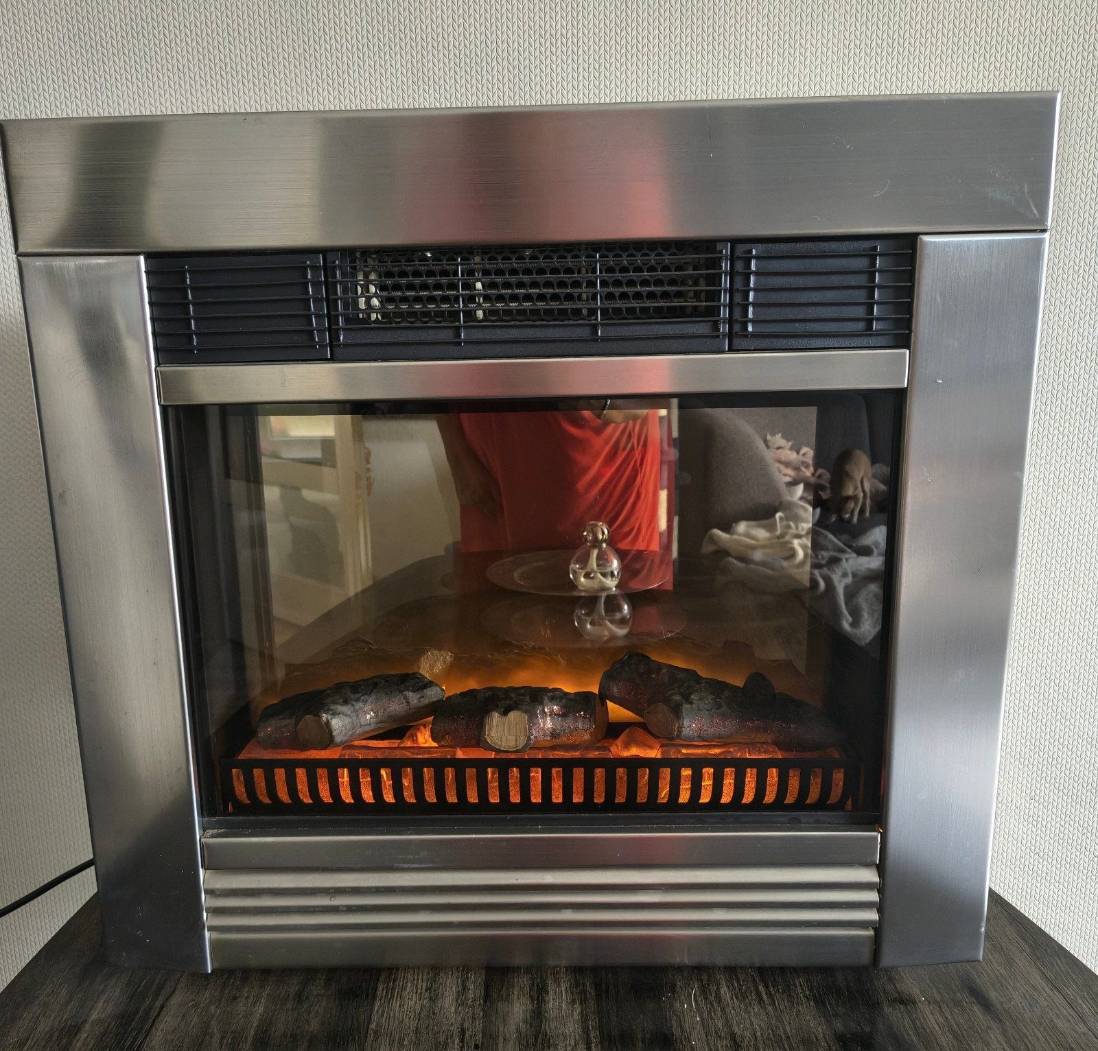 Inbouw Sfeerkachel - Elektrische Haard, Huis en Inrichting, Ophalen, Gebruikt, Inbouwhaard, Elektrische haard
