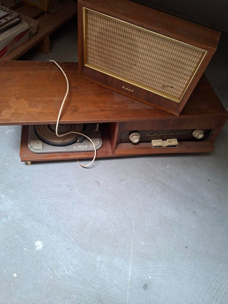 Oude lampen radio met pick up, Ophalen of Verzenden