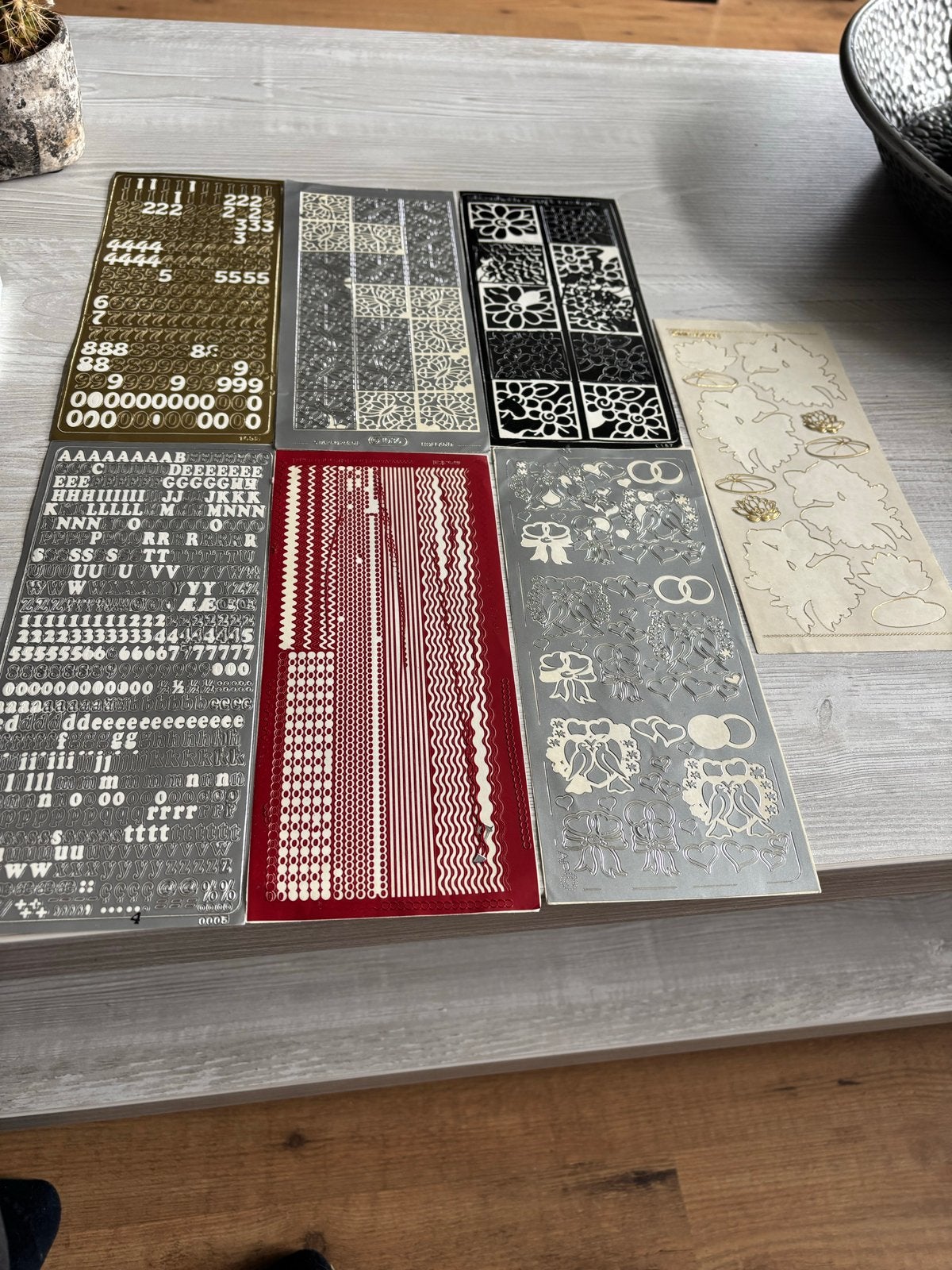 Diverse sierstickers voor kaarten en scrapbooking, Ophalen of Verzenden, Gebruikt, Overige typen