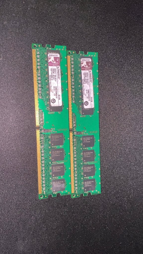 Kingston KVR667D2N5K2/1G DDR2 RAM, Gebruikt, 667/666, Ophalen of Verzenden, DDR2