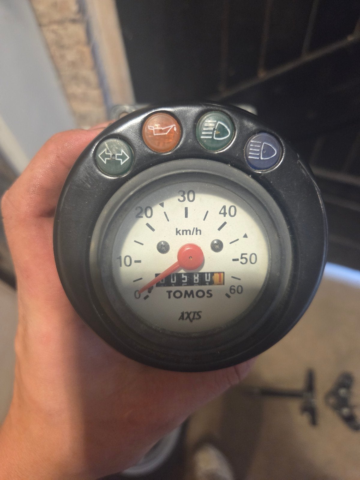Tomos snelheidsmeter - Nieuw type, slechts 580 km!, Ophalen, Zo goed als nieuw, Overige typen, Tomos