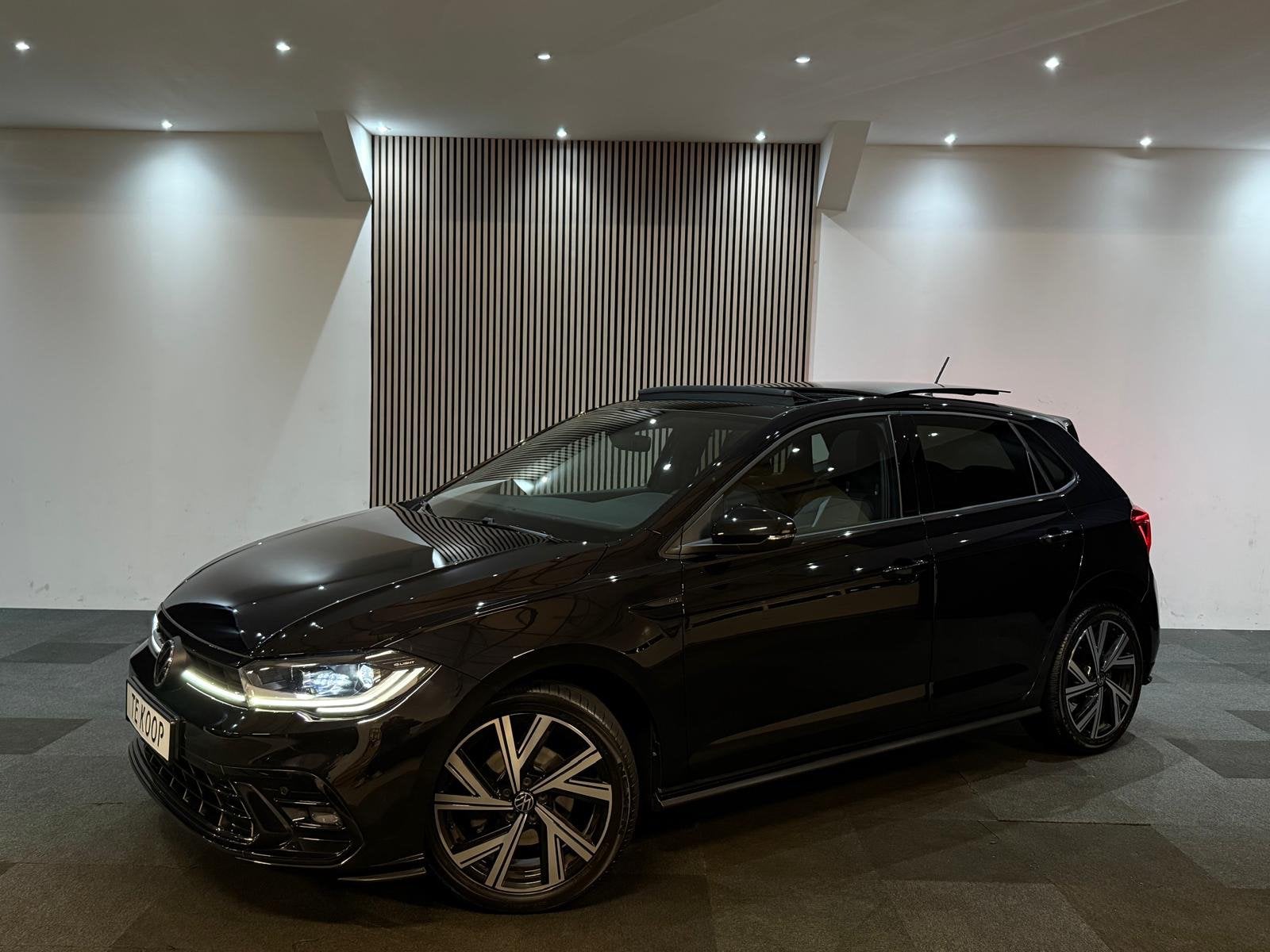 Volkswagen Polo 1.0 TSI DSG 3x R-Line / Pano / Keyless / Cam, Zwart, Bedrijf, 3 cilinders, 999 cc