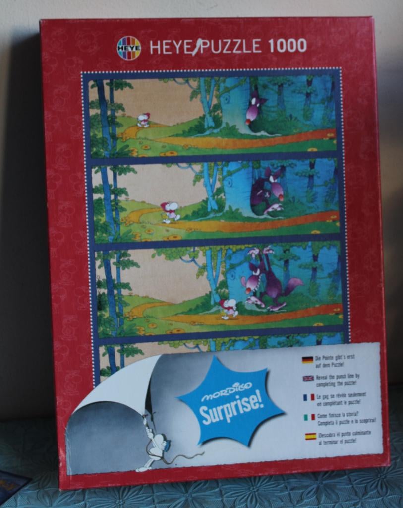 Heye Puzzle 1000 stuks Red Hood, Hobby en Vrije tijd, Ophalen of Verzenden, 500 t/m 1500 stukjes, Gebruikt, Legpuzzel