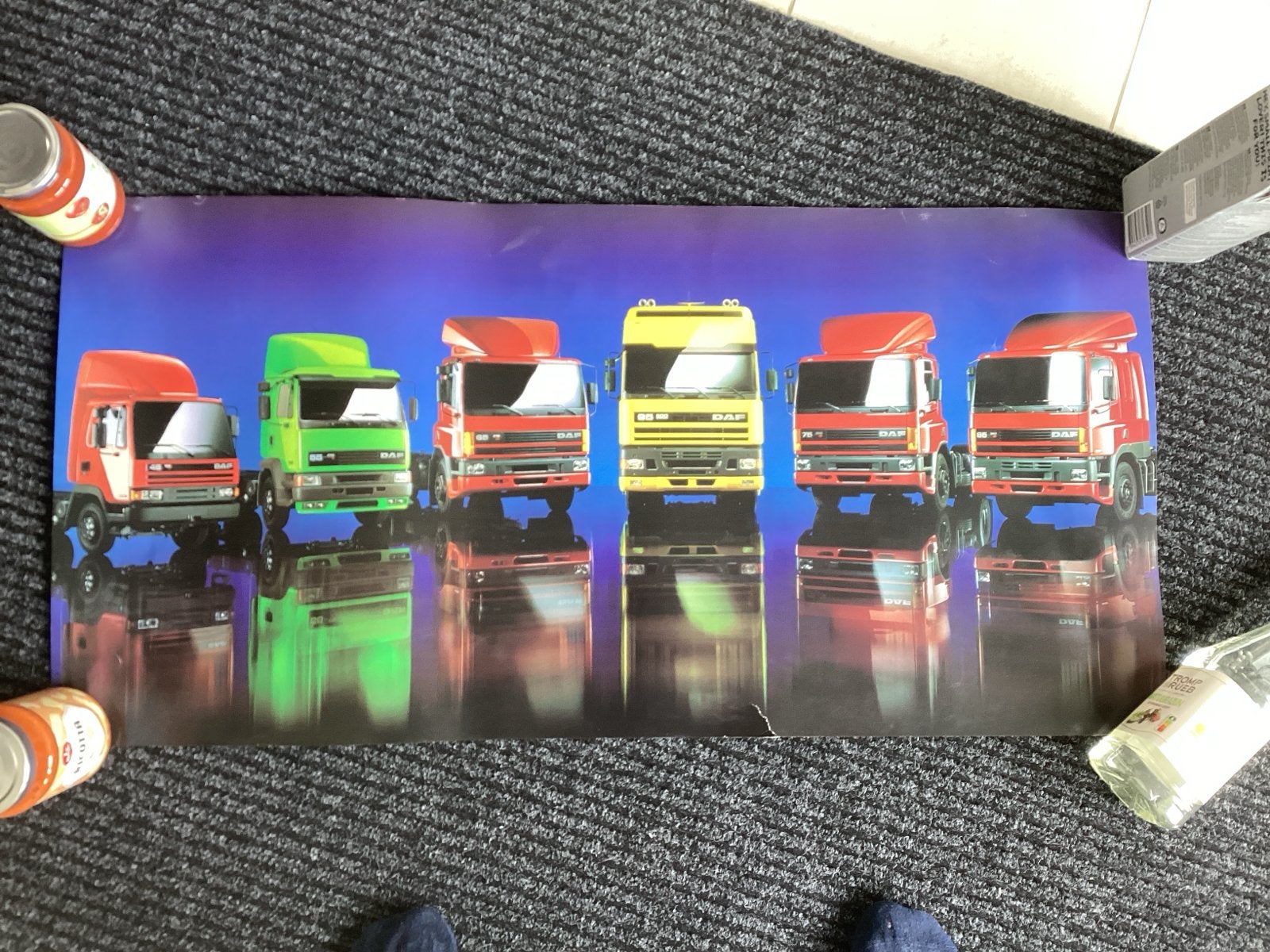 DAF Vrachtwagen Poster modellen - 45 -85 45x90cm, Ophalen of Verzenden