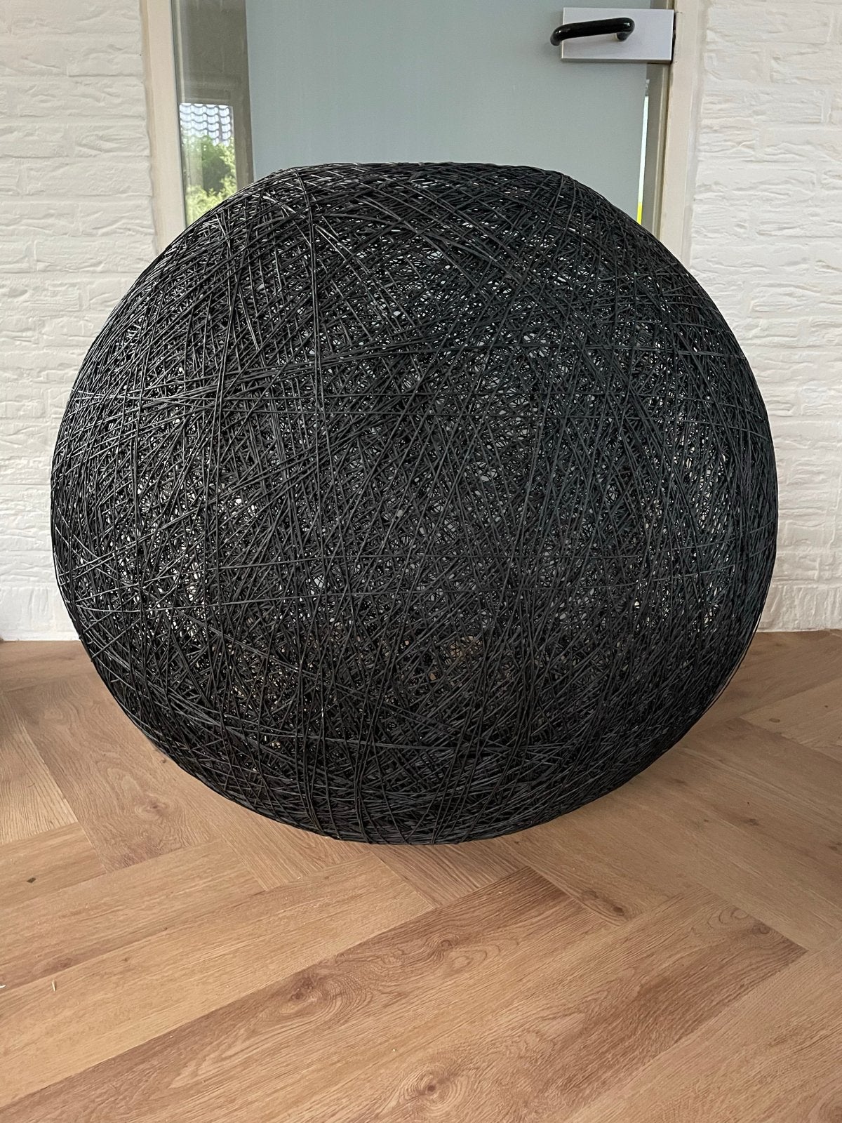 Grote aparte hanglamp van touw, 80 cm, Huis en Inrichting, Lampen | Hanglampen, Nieuw, 75 cm of meer, Overige materialen, Ophalen