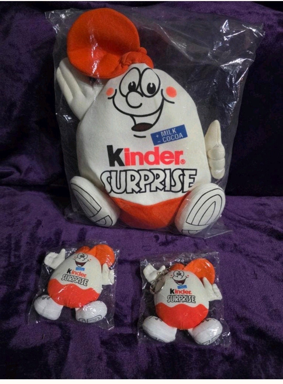Zeldzame Kinder Surprise Eiermann Rugzak + 2 Sleutelhangers, Verzamelen, Ophalen of Verzenden, Nieuw, Overige typen