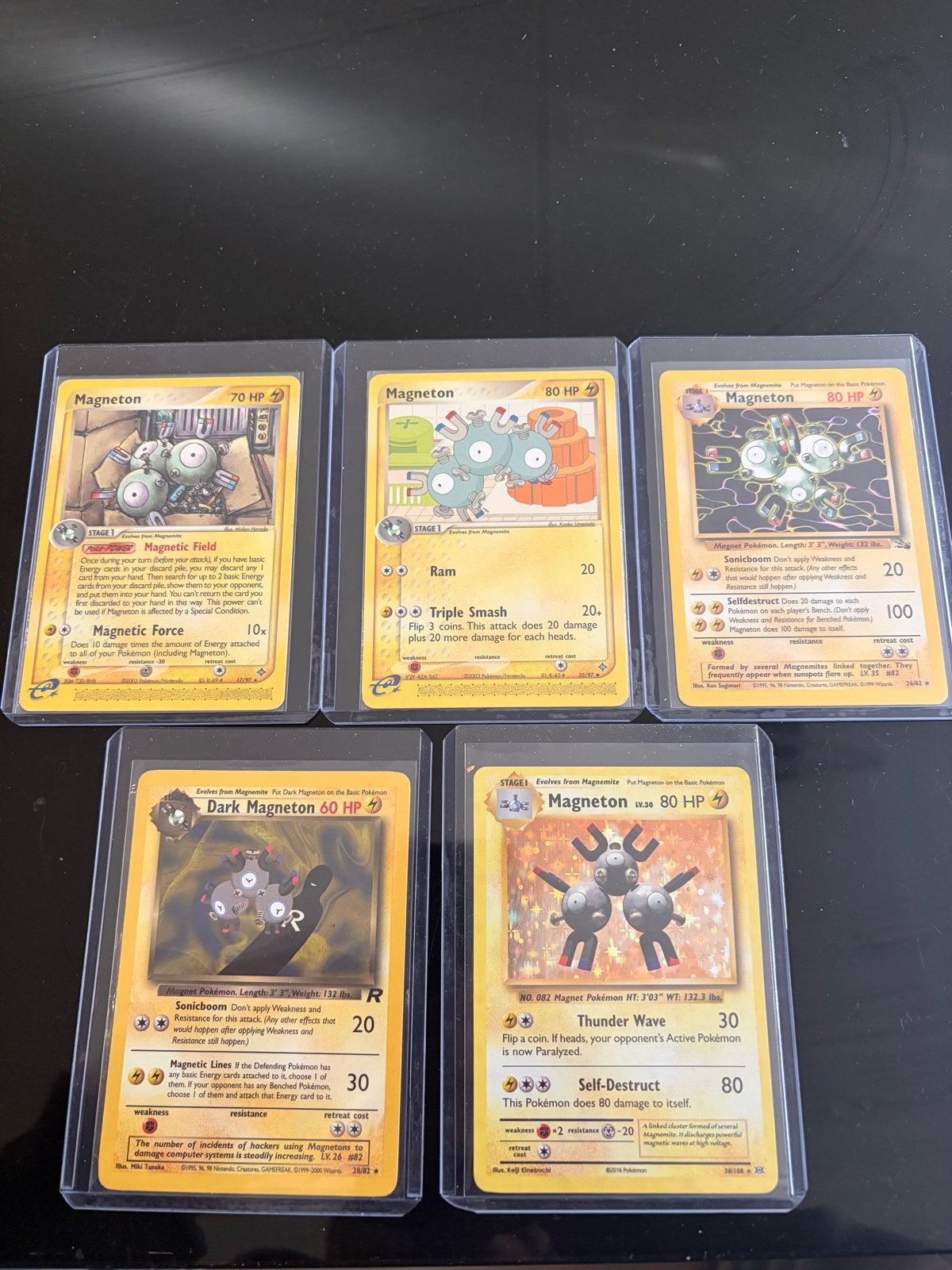 Pokémon Magneton Kaarten Collectie (5 stuks), Ophalen of Verzenden, Gebruikt, Meerdere kaarten