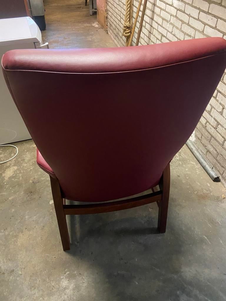 Te koop verstelbare relaxstoel, Ophalen, Gebruikt, Eén, Leer