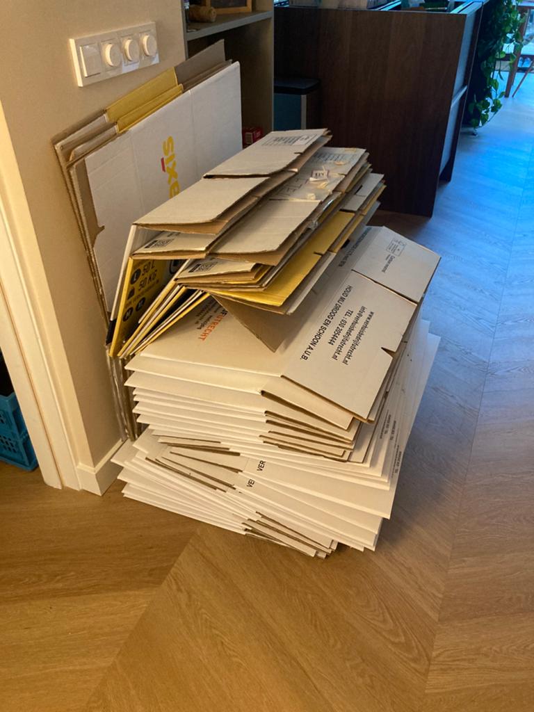 Verhuisdozen 43 stuks, Ophalen, Doos, 40 tot 60 cm, Opvouwbaar