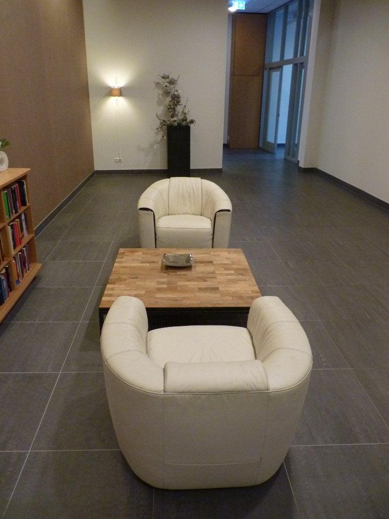 2 lounge stoelen 'Editions" / 1 salontafel, Ophalen, Twee, Zo goed als nieuw, Leer