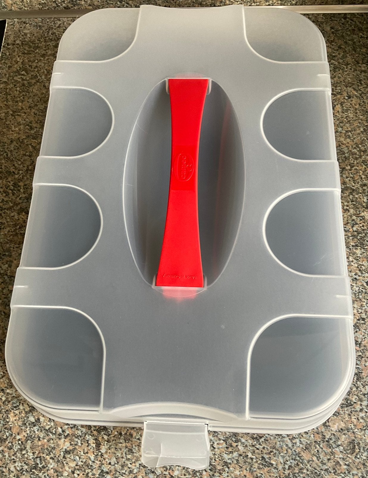 Zenker cupcake bakvorm met transportdeksel, voor 12 cupcakes, Ophalen of Verzenden, Gebruikt, Cupcakes, Bakvorm