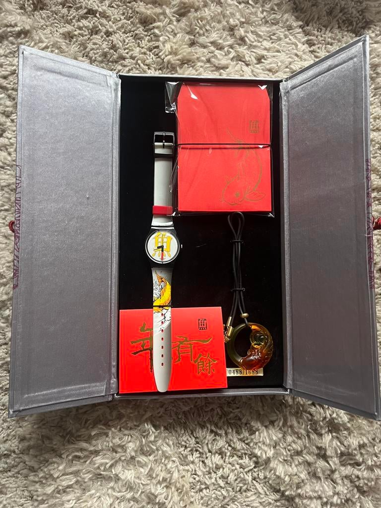 Swatch Gent PROSPEROUS FISH GB226 (2005), Sieraden, Tassen en Uiterlijk, Horloges | Heren, Ophalen, Nieuw, Kunststof, Swatch