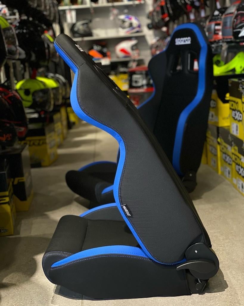 Sparco R100 Zwart Blauw Kuipstoel Sportstoel Racestoel, Ophalen of Verzenden