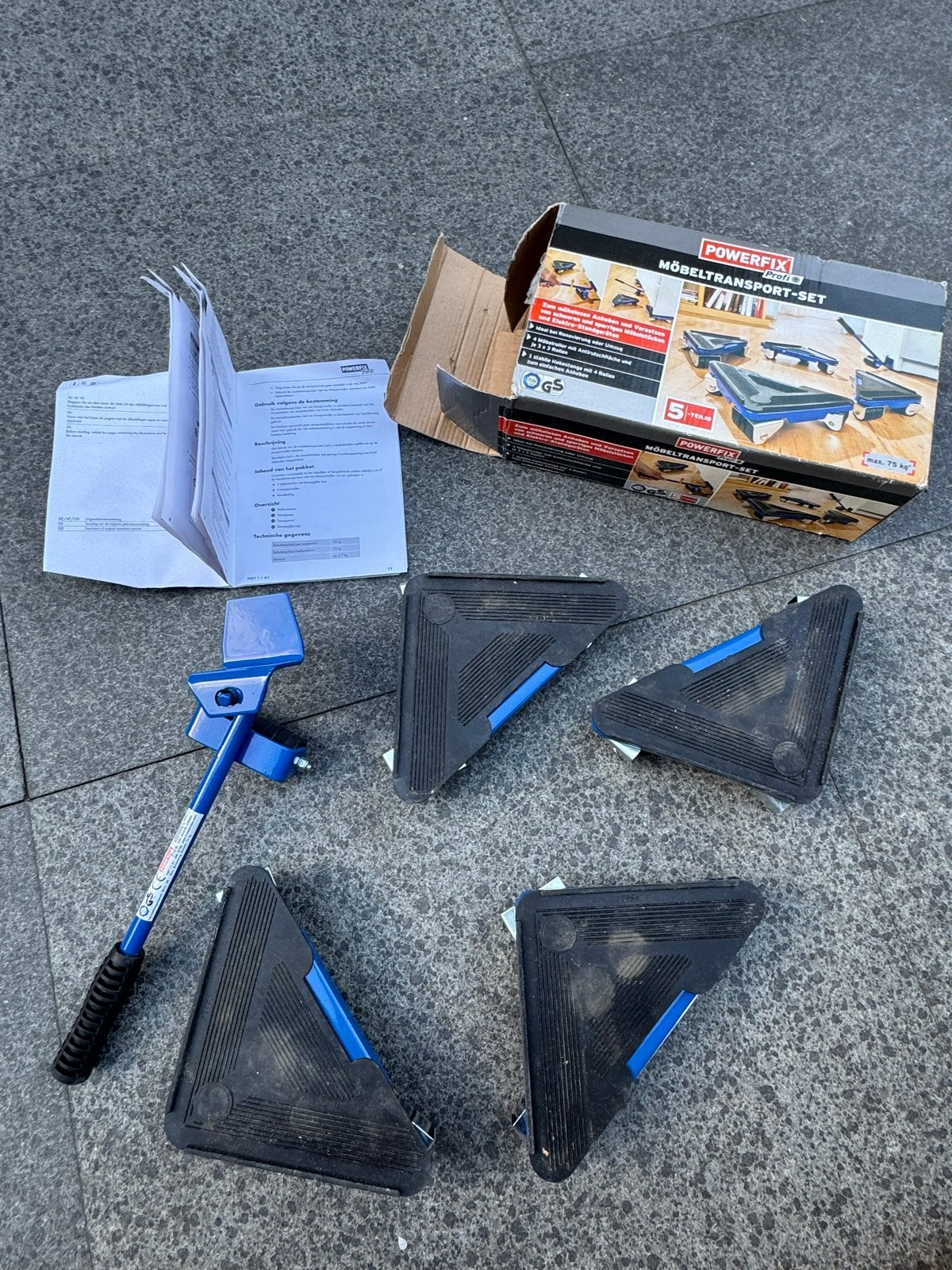 Powerfix Meubeltransportset - 5-delig voor zware meubels, Ophalen of Verzenden, Zo goed als nieuw