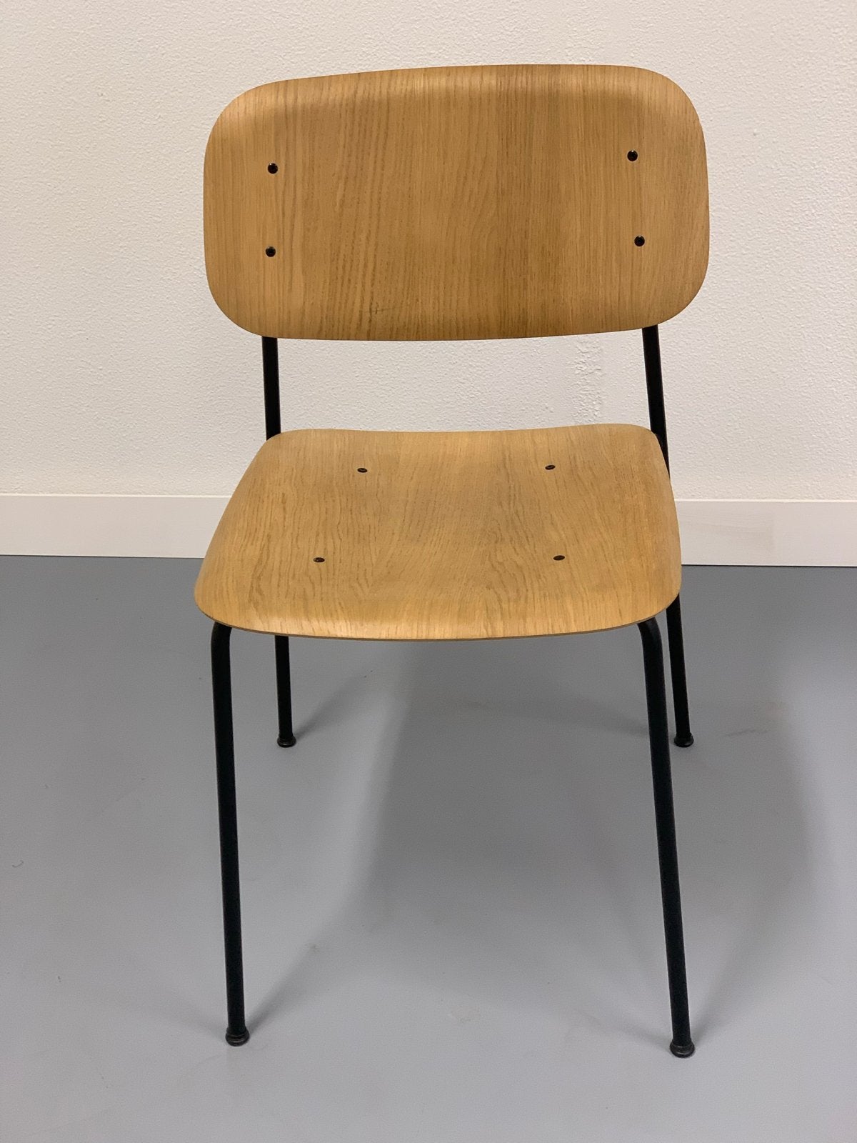 Set van 6 Hay Soft edge 40 Houten zitting en rugleuning, Gebruikt, Overige kleuren, Ophalen of Verzenden, Vijf, Zes of meer stoelen