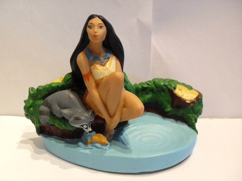 Pocahontas Zeepbakje Walt Disney Indiaan, Verzamelen, Ophalen of Verzenden, Pocahontas of Kl. Zeemeermin, Zo goed als nieuw, Beeldje of Figuurtje