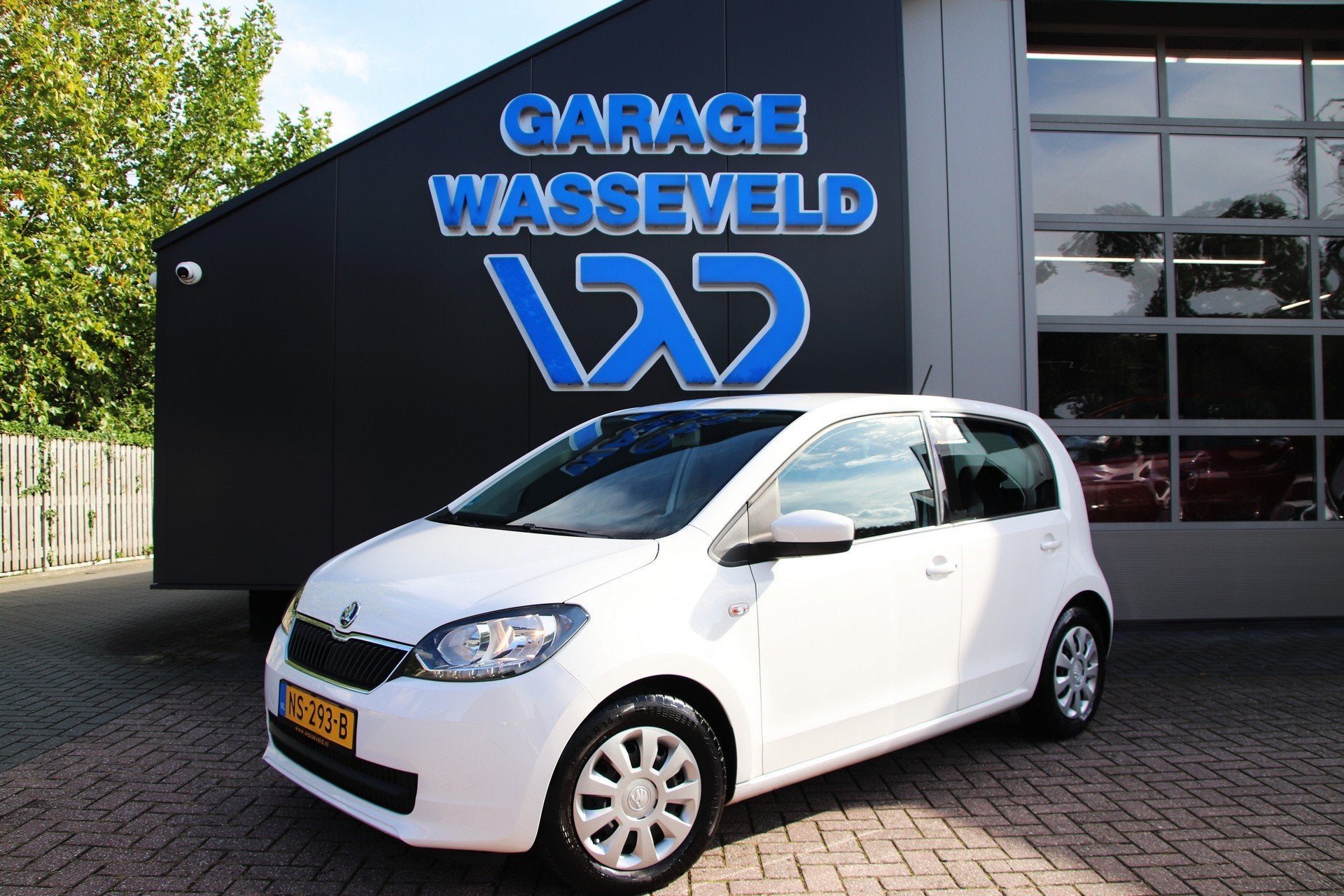 Skoda Citigo 1.0 Cruise/Bluetooth/NAP/Airco/Led, Dealer onderhouden, Stof, Gebruikt, Wit
